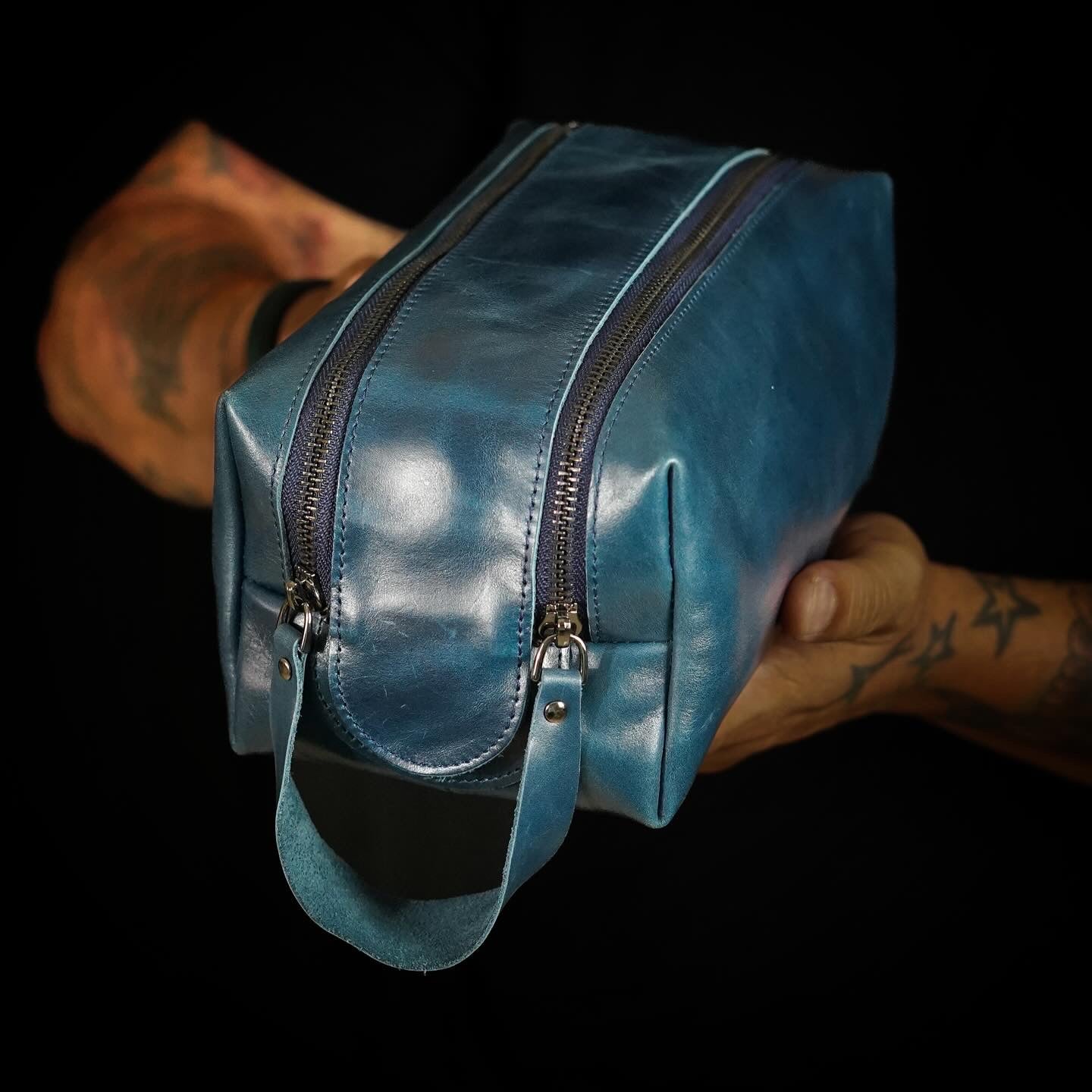 DOPP KIT DOUBLE ZIPPER | BLUE
