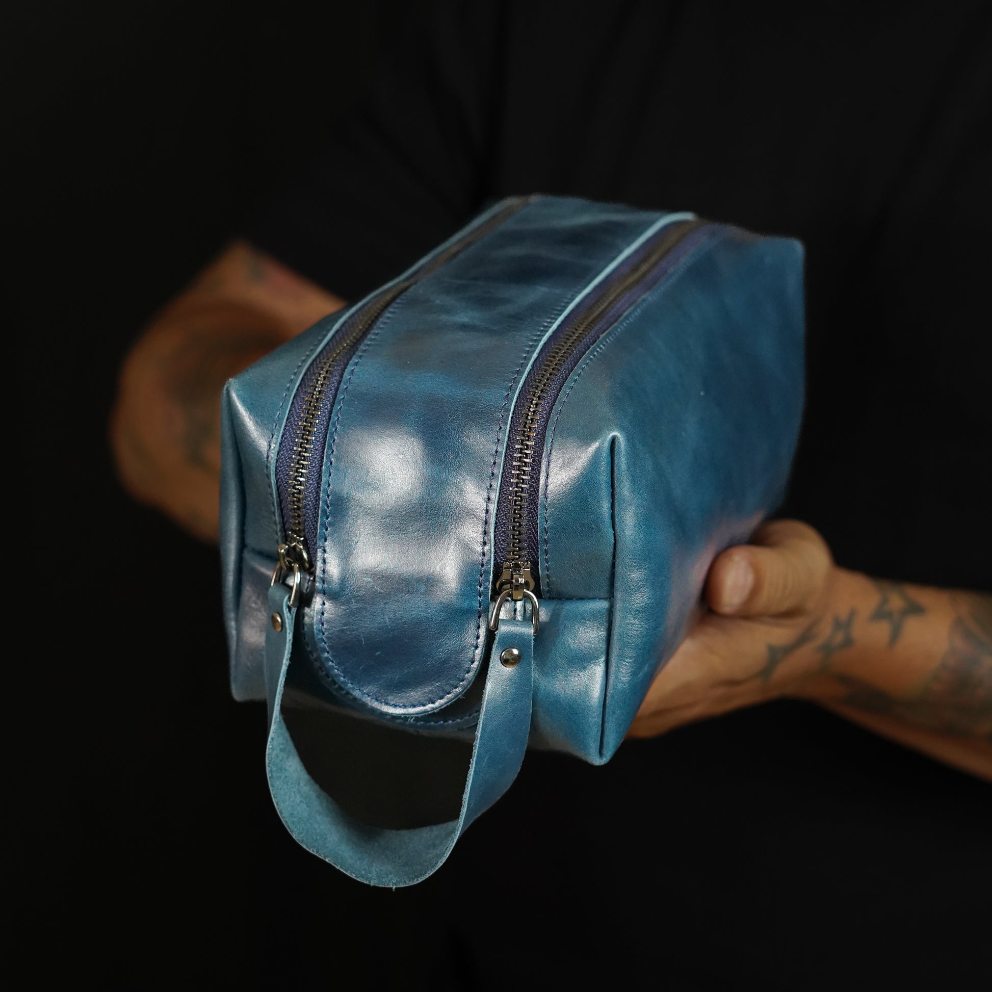 DOPP KIT DOUBLE ZIPPER | BLUE