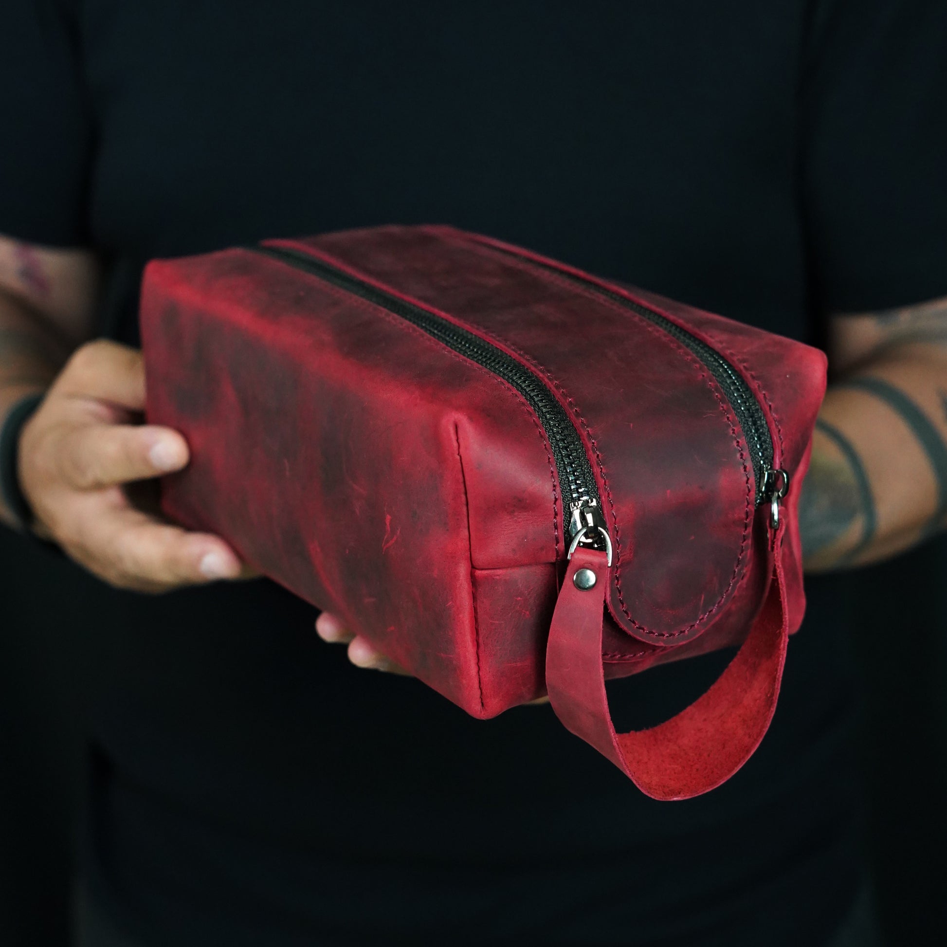 DOPP KIT DOUBLE ZIPPER | RED