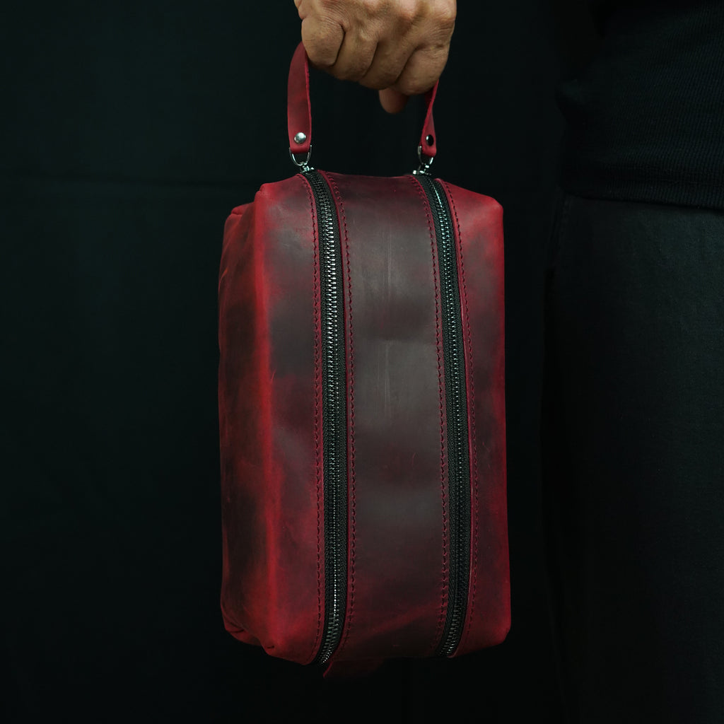 DOPP KIT DOUBLE ZIPPER | RED