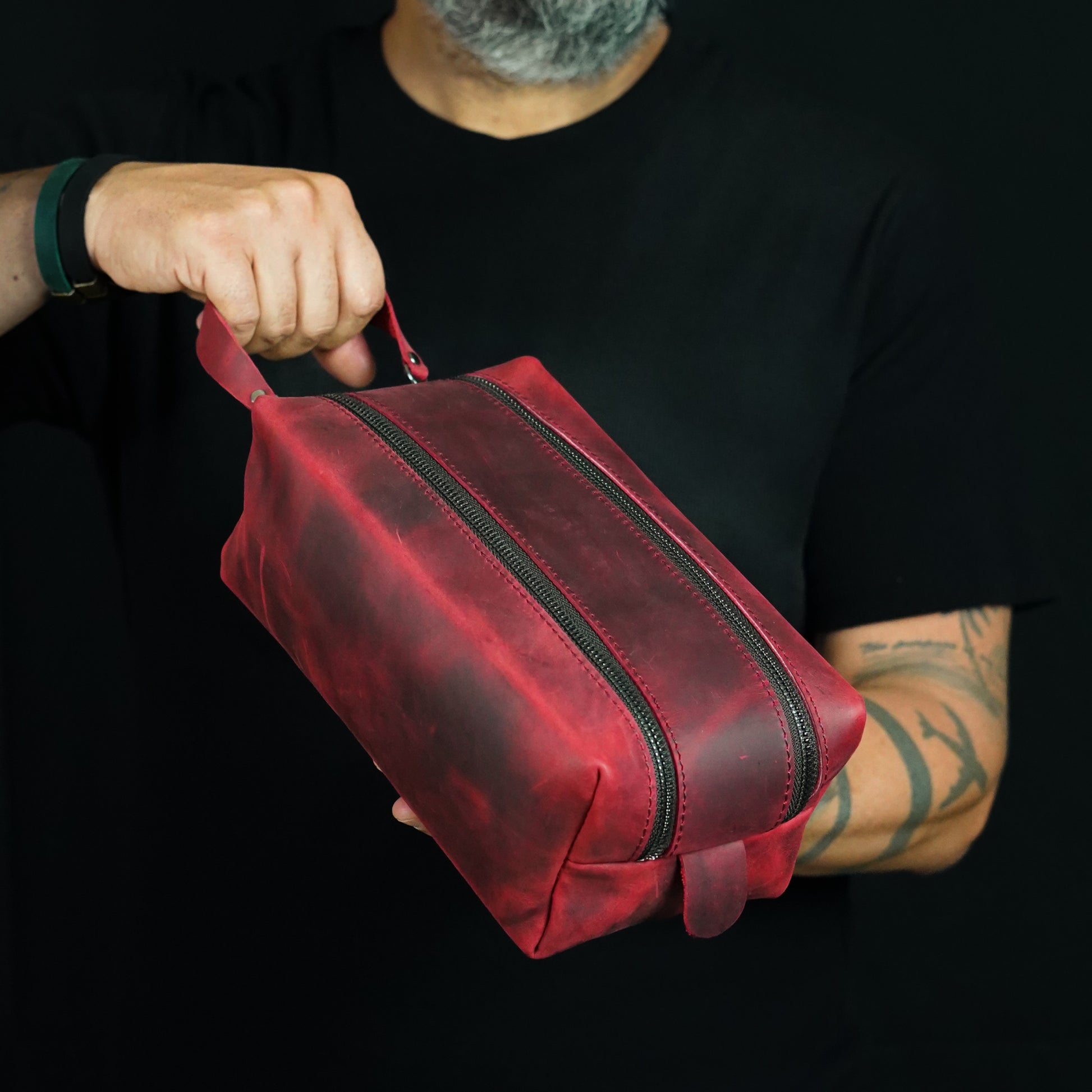 DOPP KIT DOUBLE ZIPPER | RED